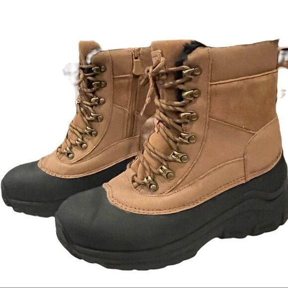 In Motion Unisex Insulated Leather Water Resistant Boots   - Picture 2 of 16